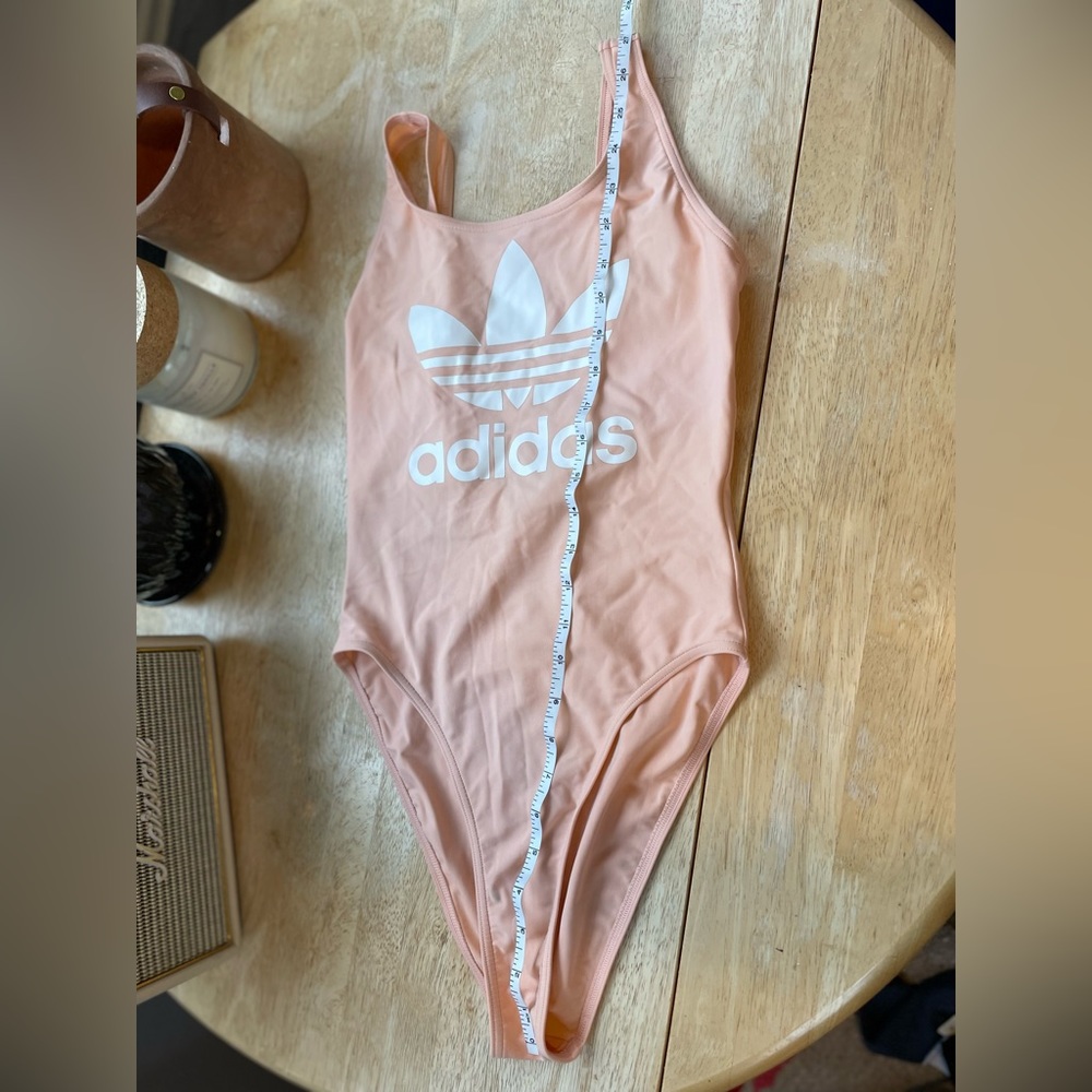 adidas Trefoil Peach One Piece Swimsuit size S